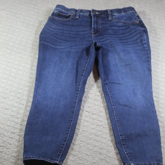 Lucky Brand Size 6 Dark Wash Ankle Blue Jeans - Picture 1 of 8
